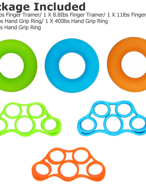 Load image into Gallery viewer, Finger Hand Exerciser Strengthener Wrist Forearm Grip Trainer Resistance Band
