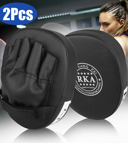 2PCS MMA Boxing Punching Mitts Sparring Gloves Kick Target Focus Training Pads