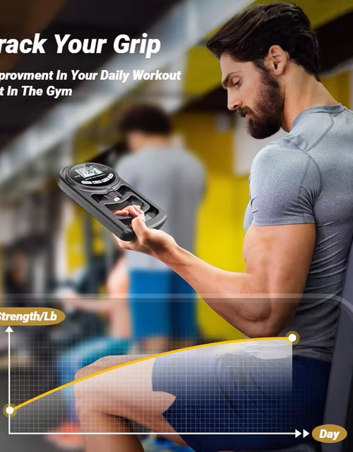 Load image into Gallery viewer, 265Lbs/120Kg Grip Strength Meter for Men and Women Tester Digital Hand Dynamometer Training USB LCD Screen
