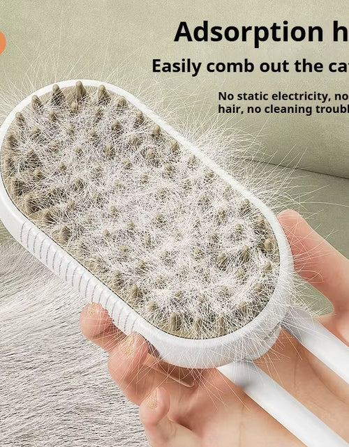 Load image into Gallery viewer, Cat Dog Pet Spray Massage Comb One Button Spray anti Flying Hair Comb Bath Brush Hair Removal Pet Supplies
