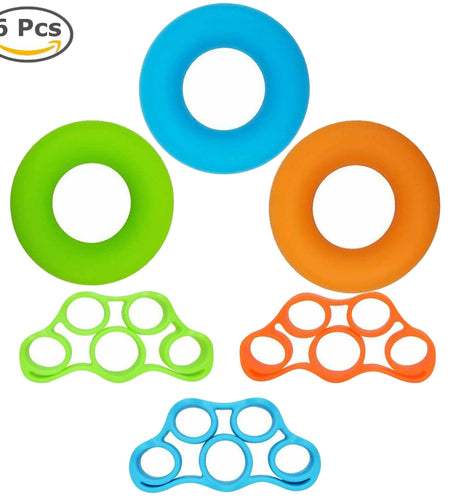 Finger Hand Exerciser Strengthener Wrist Forearm Grip Trainer Resistance Band