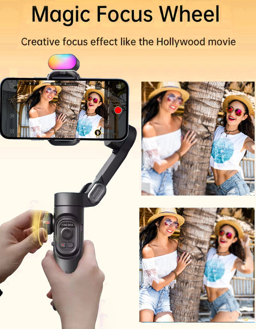 Load image into Gallery viewer, Smart XE Kit Gimbal Stabilizer for Smartphone Iphone Video Recording Magnetic Fill Light 3-Axis Foldable Android Gimble
