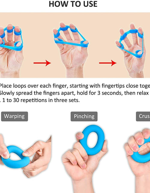 Load image into Gallery viewer, Finger Exerciser Hand Strengthener Wrist Forearm Grip Trainer Resistance Band
