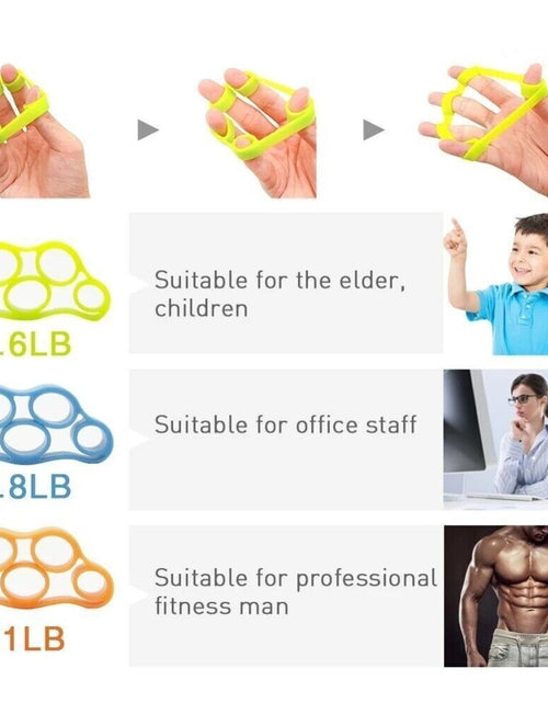 Load image into Gallery viewer, Finger Exerciser Hand Strengthener Wrist Forearm Grip Trainer Resistance Band
