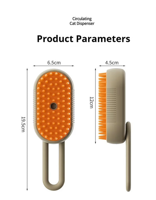 Load image into Gallery viewer, Cat Dog Pet Spray Massage Comb One Button Spray anti Flying Hair Comb Bath Brush Hair Removal Pet Supplies
