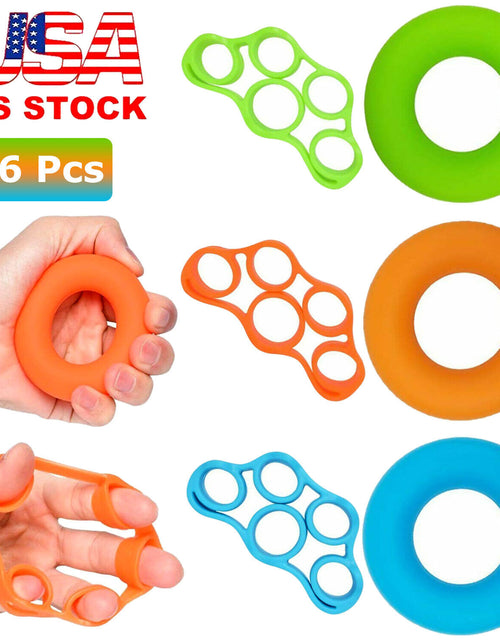 Load image into Gallery viewer, Finger Hand Exerciser Strengthener Wrist Forearm Grip Trainer Resistance Band
